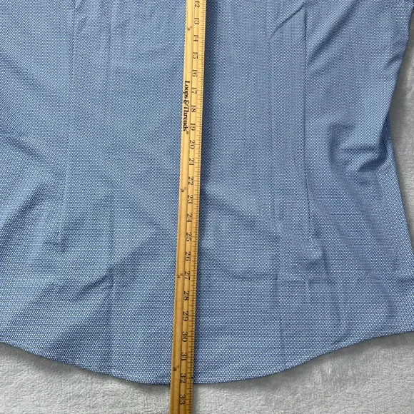 Mizzen+Main‎ Leeward Performance Dress Shirt Blue Pattern Standard Fit X-Large